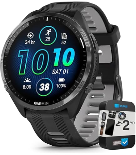 Amazon.com: PlayBetter Garmin Forerunner 965 (Black/Powder